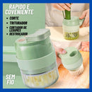 MINI Processador "Versa corte". Transforme sua rotina na cozinha com o Versa Corte! Triturador Multifuncional 4 em 1