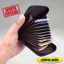 Carteira De Zíper Sanfonada Anti Furto