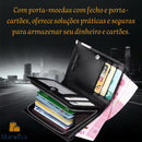 Mini Carteira com ziper  Masculina Marolisa luxo.