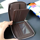 Carteira de couro masculina com ziper MAROLISACLASS , porta-cartões multifuncional, porta-moedas, casual, nova, 2023