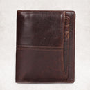 CARTEIRA VENUY ,MULTIFUNÇÕES RETRÔ DE COURO ENCERADO A ÓLEO.