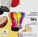 COMJUNTO DE  colher de silicone concha acessórios. 04 PELO PREÇO DE 02 MEGA PROMOÇÃO!
