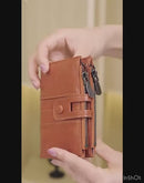 Carteira Retrô Segura. Descubra a Elegância e Segurança da Carteira Retrô RFID Anti-Roubo