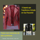 Jaqueta de couro punk com rebites, Rebelde Chic: Estilo que Marca Presença