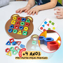 BRINQUEDO EDUCATIVO..Aprender Brincando: Quebra-Cabeça Montessori para Crianças de 2 a 4 Anos!"