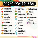 Kit de Brinquedos de Frutas e Verduras MAROLISA.