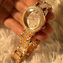 Relógio e Pulseira Luxuria ,pra quem gosta de brilhar .