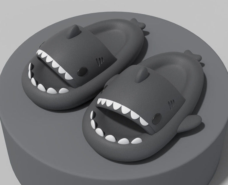 Chinelo / Sandália Slide Nuvem Infantil e Adulto - Tubarão