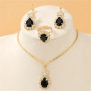 Colar brinco e anel o Conjunto BEBEL -Em Aço Cirúrgico 316L -