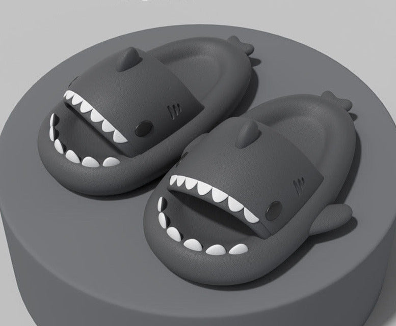 Chinelo / Sandália Slide Nuvem Infantil e Adulto - Tubarão