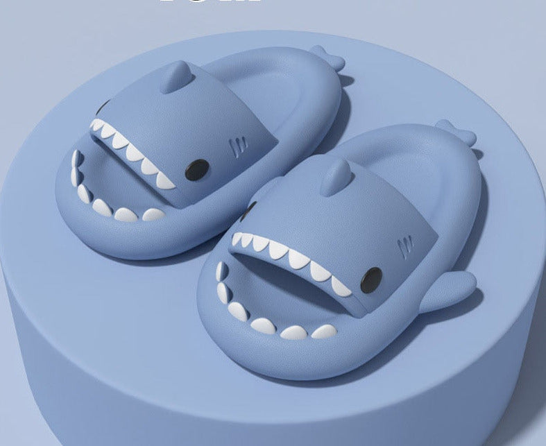 Chinelo / Sandália Slide Nuvem Infantil e Adulto - Tubarão