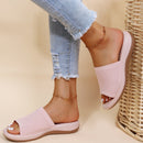 Chinelo  conforto -em malha você nem percebe que está calçada.