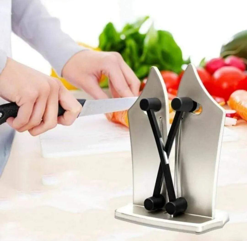 Afiador de Facas Profissional - Anti-Acidentes e Multi-Funções para Cozinhas e Churrascos